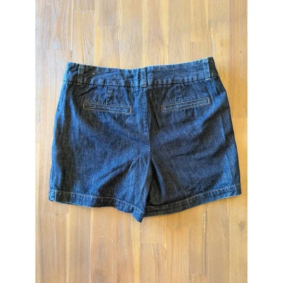 LOFT Outlet Women's Dark Wash Denim Shorts Size 6 Casual Everyday Style - Picture 2 of 7